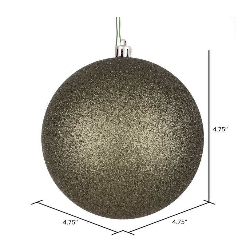 Décoration de boule décorative des Fêtes, H 4,75 po x l 4,75 po x P 4,75 po, Paillettes en fer forgé