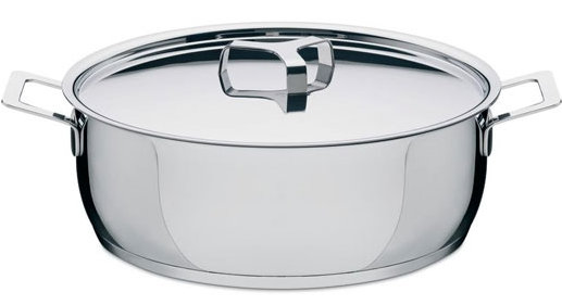 Pots&Pans Low Casserole with Two Handles, 3.94" H x 11.03" W x 14.97" L