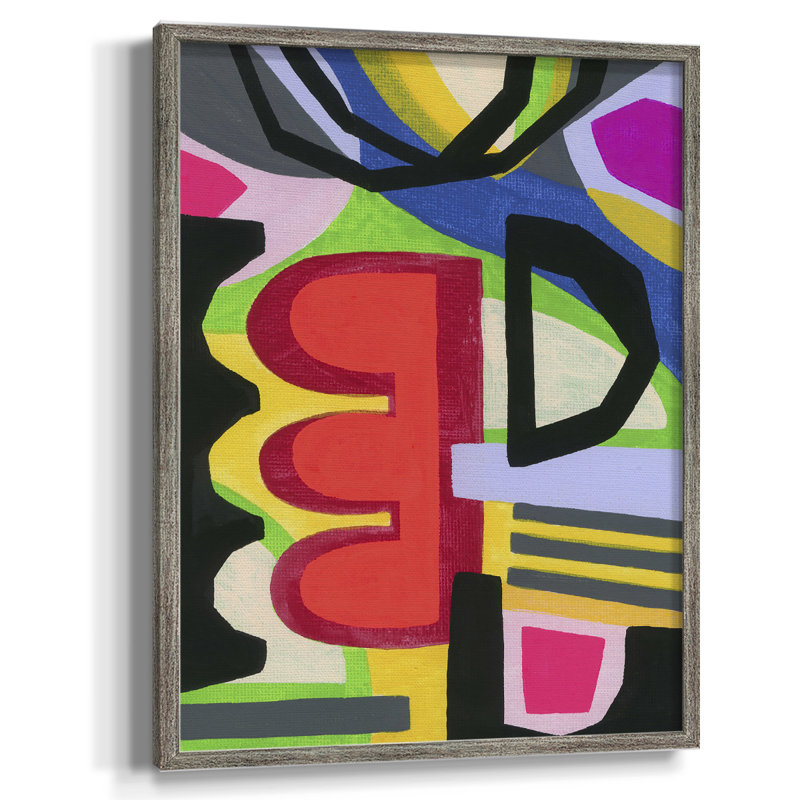 «Bold Shape Shift I», reproduction encadrée - bois massif, H 15 po x l 12 po