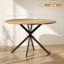 Round Metal Base Dining Table