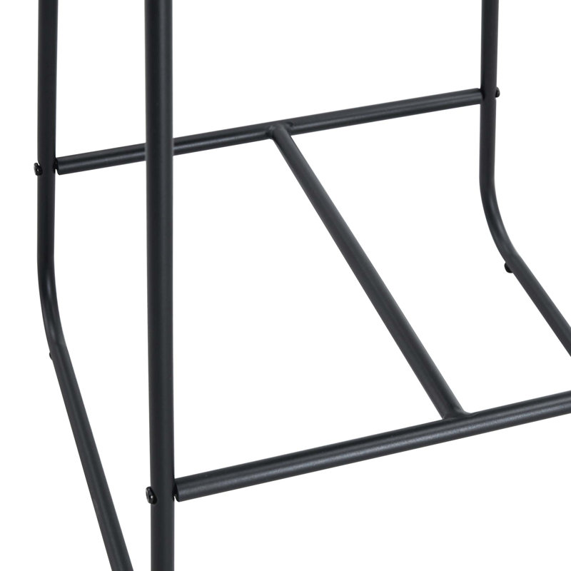 Ensemble de 2 chaises de bar en suède rétro