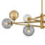 Lustre linéaire moderne Spoutnik 8 lumières Oberon-111732590