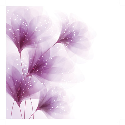 Fond avec fleurs - Impression sur toile