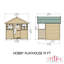 Hobby Shire GB 194cm W x 191cm D Outdoor Wood Playhouse