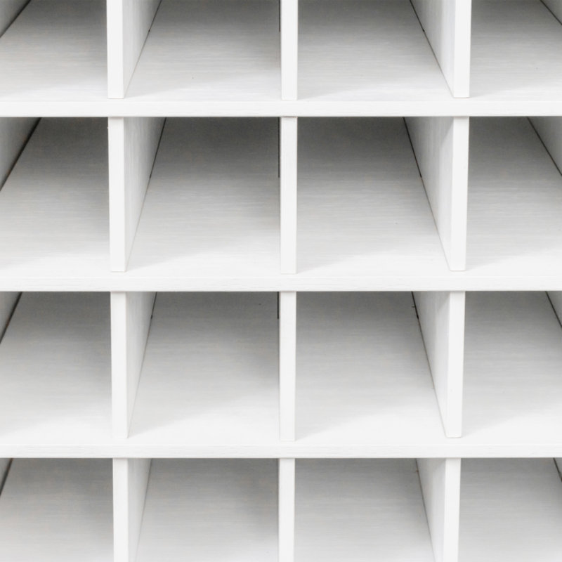 Crédence de rangement une pièce Digeronimo l 17,8 po, Blanc