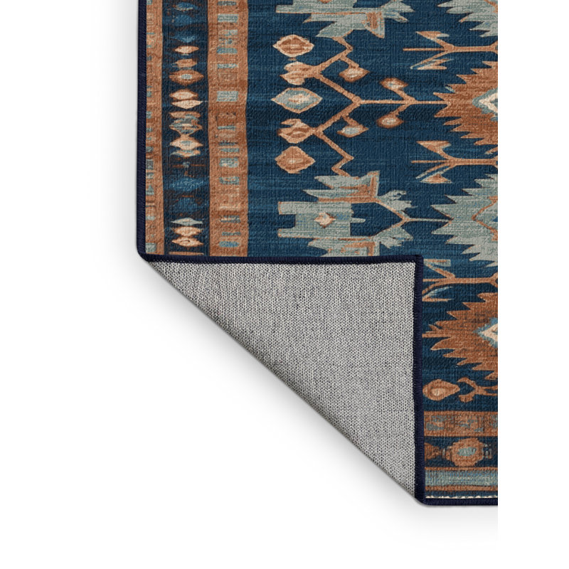 Tapis turc gris lavable à la machine, Carré 5 pi