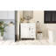 Meuble-lavabo de 30 po avec lavabo en céramique, deux tiroirs et tablette réglable - Rangement pratique pour les petits articles de toilette-1353958068