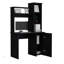 Bureau d'ordinateur Carson avec huche, armoire à une porte, grande surface de travail et tablettes de rangement à 3 niveaux-1253518708
