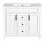 Meuble-lavabo 36 po avec lavabo supérieur, 2 portes à fermeture douce et 2 tiroirs, meuble-lavabo simple-1744523725