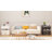 Wooden Nightstand With 2 Drawers And Marbled Worktop-226395655