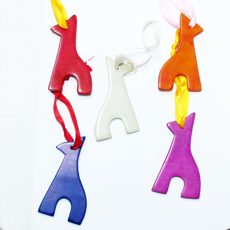 3'' Handmade Stone Animals Hanging Figurine Ornament