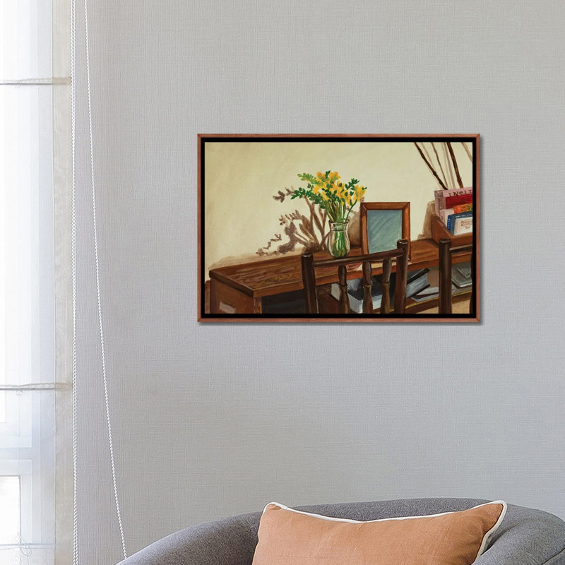 Freesia In Spring, 45.72 cm H x 66.04 cm W x 4.445 cm D, Classic Wood
