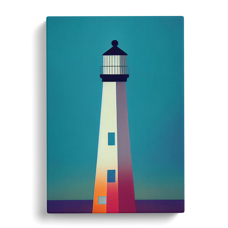 Lighthouse Minimalism Vol.2 - Wrapped Canvas, 50cm H x 35cm W x 3cm D