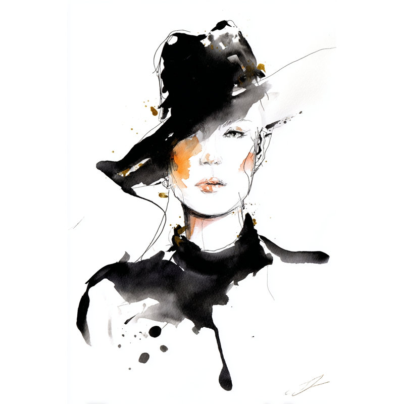 Art mural sur toile Midnight Brim, L 12 po x H 16 po x P 1 po