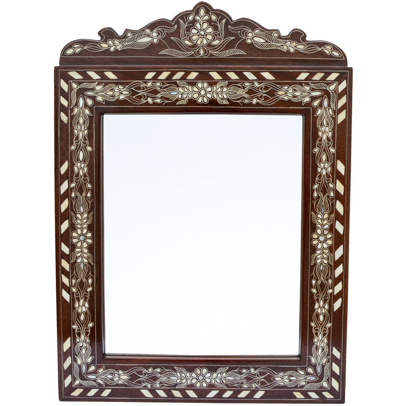 Syrian Arch Solid Wood Wall Mirror