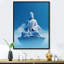 "Blue Meditation Bouddha Méditation I", reproduction sur toile-1981507315-2076796912