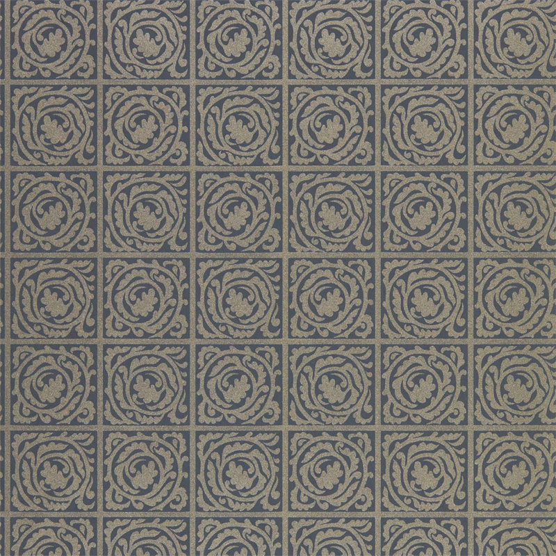 Pure Scroll Wallpaper, Black Ink