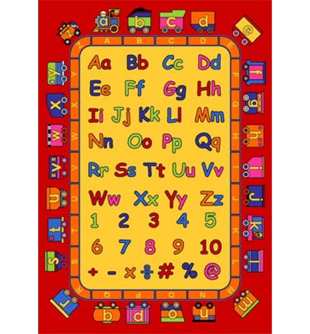 Stryker Kids Alphabet Fun Yellow Area Rug Zoomie Kids Rug