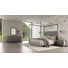 Sanctuary Modern Grey Elm & Stainless Steel Bedroom Set