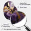 Mauve et or liquide Magic II - forme abstraite de forme irrégulière, art mural moderne en métal asymétrique-105755493