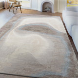 High-Quality Hand-Knotted Beige And Light Grey Area Rug