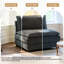 Fauteuil Lauretta en velours côtelé rembourré avec pieds en bois massif-130047810