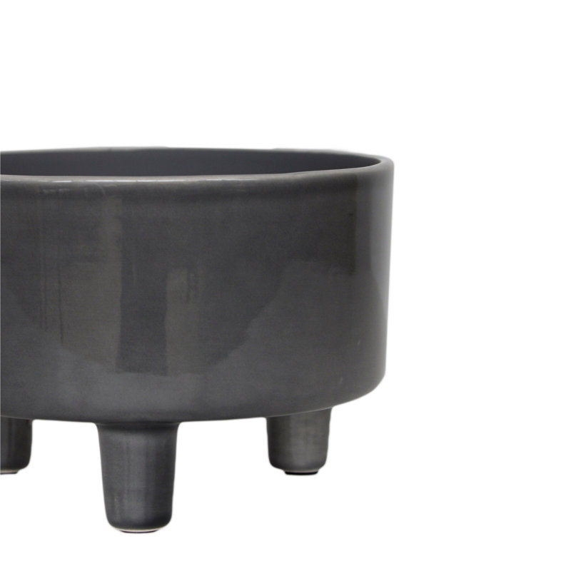 Ceramic Cachepot, 14cm H x 19cm W x 19cm D