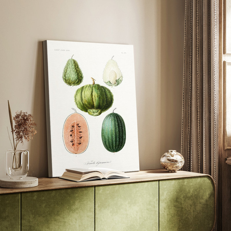 Variétés de fruits et légumes - Cavas enveloppés de galerie, H 12 po x l 8 po
