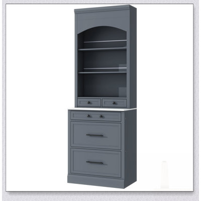 Modern 83.7Inch High Kitchen Pantry With Faux Marble Top, 5 Drawers, And Adjustable Shelf For Efficient Storage