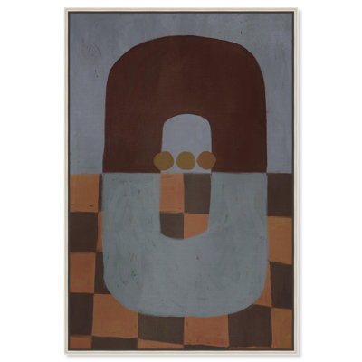 Checkered Domino II Print by Oliver Gal