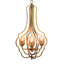 Lustre à 4 lumières en métal, luminaire suspendu avec chaîne réglable pour le vestibule de la salle à manger de la cuisine, ampoule non incluse