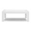 Petite table de bout en aluminium blanc avec tables basses et meubles de jardin