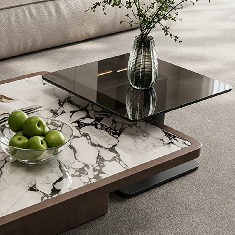 Ensemble de tables basses Modern, H 11,4 po x L 35,4 po x l 35,4 po