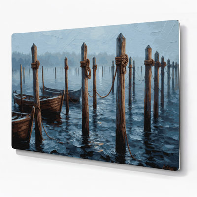 Art mural bleu nautique
