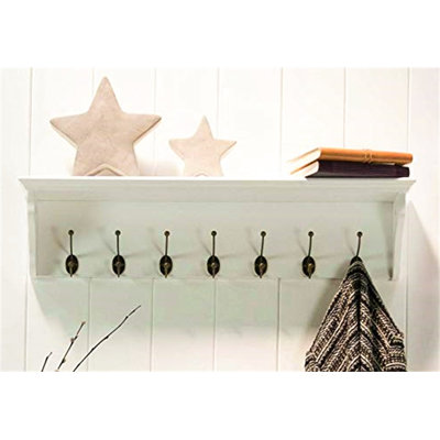 Cleethorpes Wall 7 - Hook Wall Mounted Coat Rack