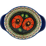Poppy Passion Polish Pottery 9" Saucer
