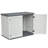 Horizontal Storage Shed White 28 Cu.ft Weather - Outdoor Unit Thick Plastic For Patio Backyard Garden With Self Aligning Magnetic Door Lock Closure System