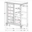 Commode 8 tiroirs Vallauris