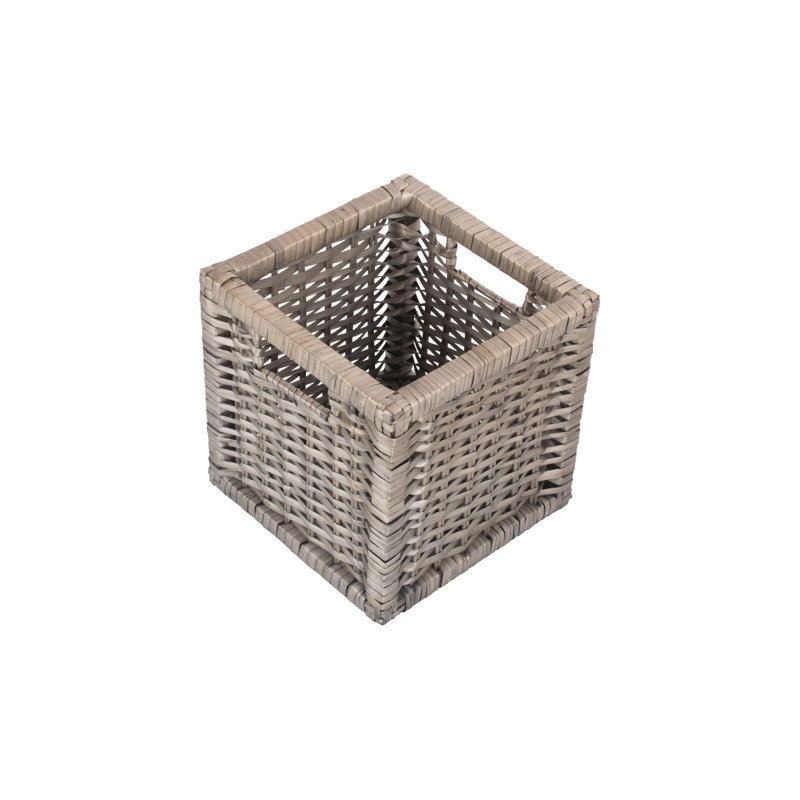 Wicker Willow Storage Basket, 23cm H x 23cm W x 23cm D