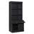 Sophisticated Tall Bookshelf with LED Lights and Versatile Storage Options-2121625593