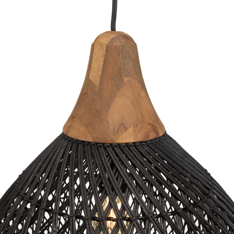 Amania 1 - Light Pendant, 40cm H x 40cm W, Black
