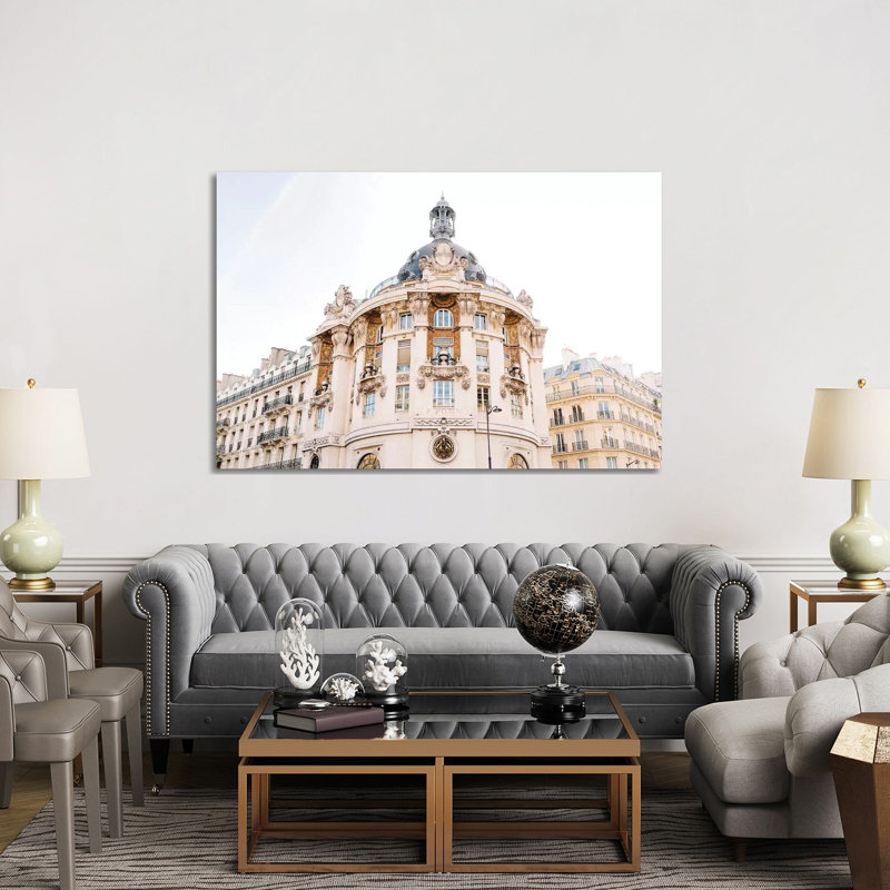 «Paris Architecture II» par Bethany Young, reproduction de photo sur toile tendue, H 40 po x l 60 po x 1,5 po