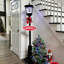 Fraser Hill Farm 71 po Lampadaire musical de Noël enneigé noir