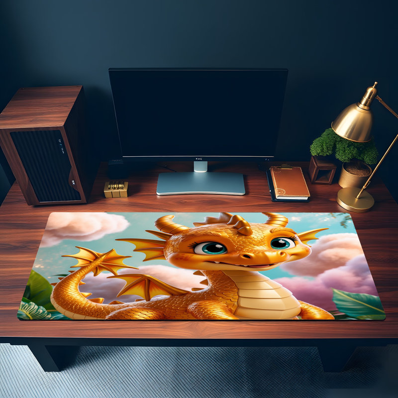 Polyester Desk Pad, 14.4x12.1