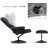 Aashka Faux Leather Swivel Recliner-966231558