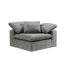 Canapé modulaire en lin avec repose-pieds Naveen