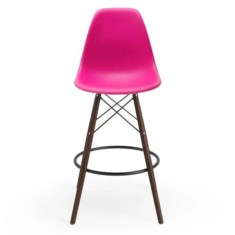 Tabouret en plastique Mascerano, Rose foncé