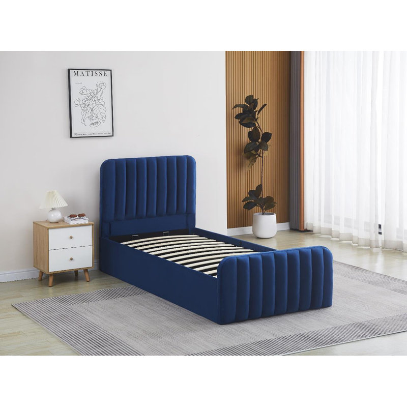 Abgail Upholstered Ottoman Storage Bed, Single (3')