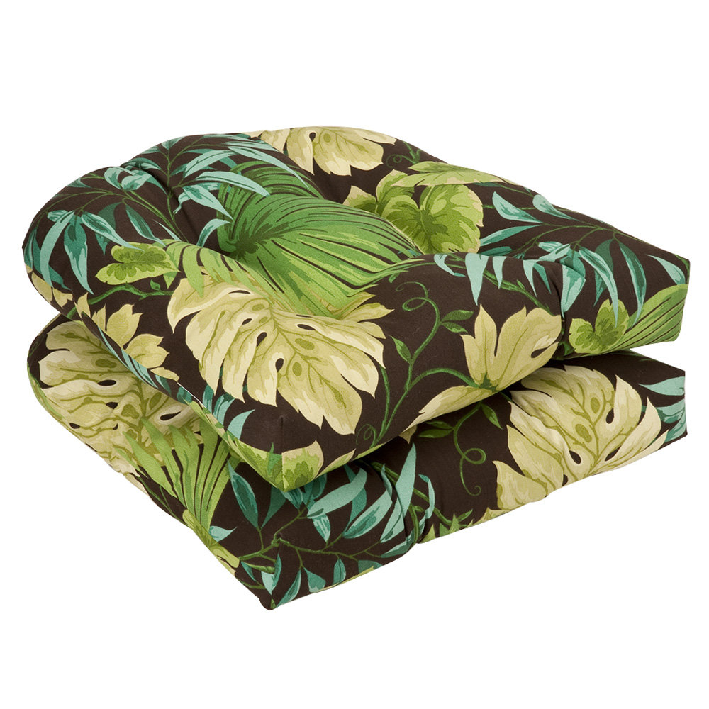 Outdoor 5'' Dining Chair Cushion (Set of 2) Bay Isle Home™