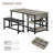 Dining Table Set For 4 With Upholstered Benches – Space-saving Kitchen Table Featuring Storage Drawers And Wine Rack, Perfect For Small Dining Rooms-1611205526
